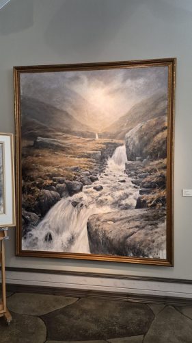 Målning av Göran Löfwing på Löfwings krog